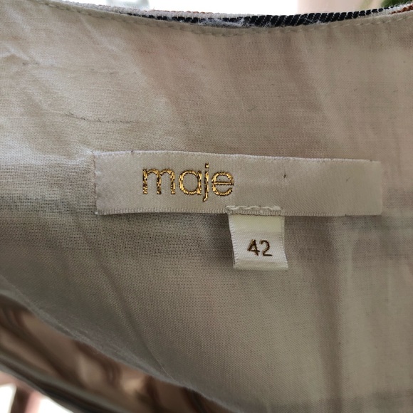 Maje Pieni striped wrap style jumpsuit - Picture 5 of 7